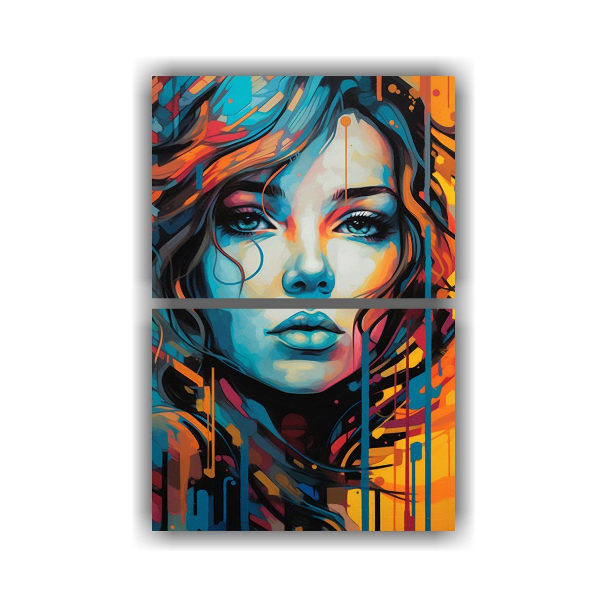 GENERICO - Pintura Moderna De Retrato De Mujer En Estilo De 40x60 Cm