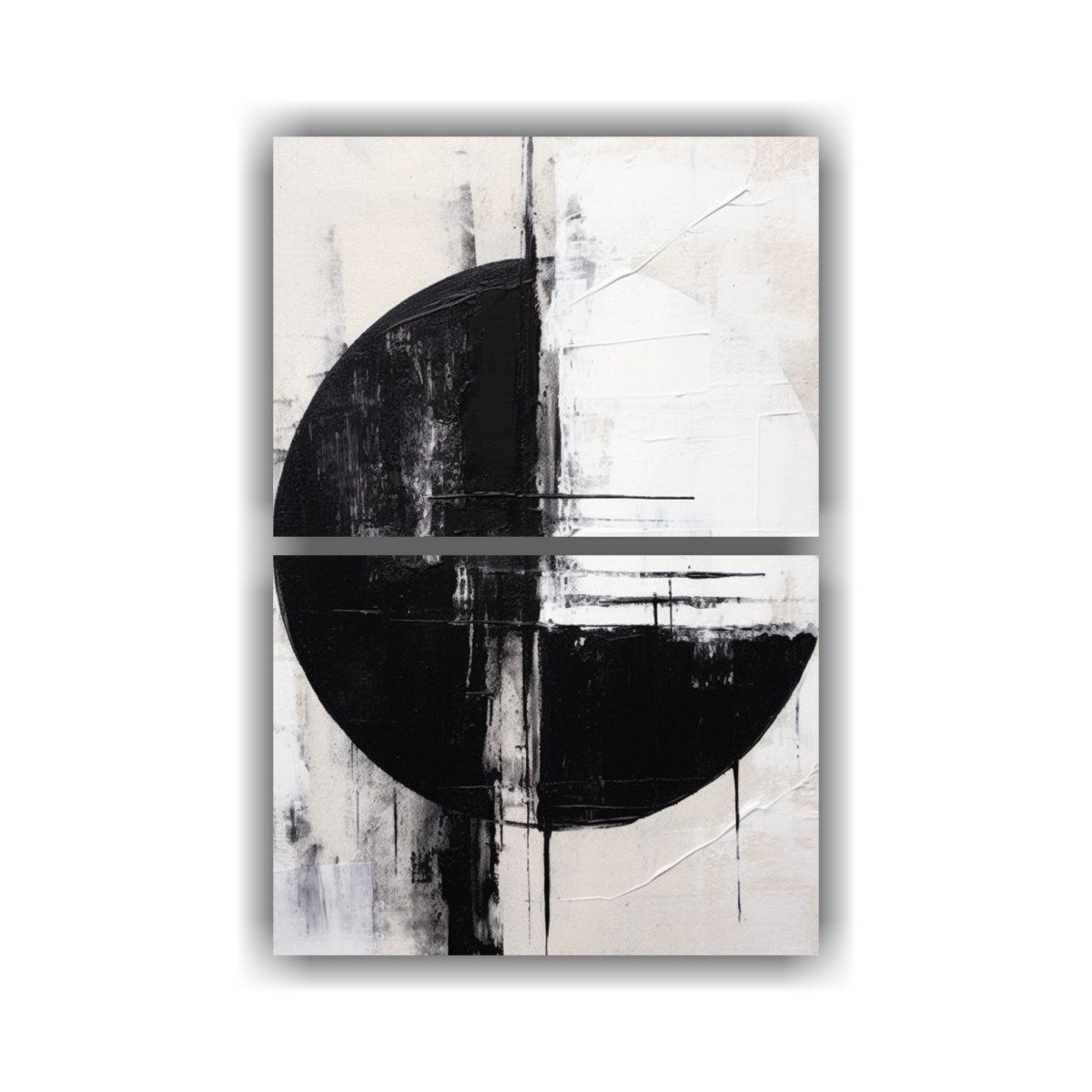 GENERICO - Pinturas Abstractas Celestiales De Líneas Finas 45x60 Cm