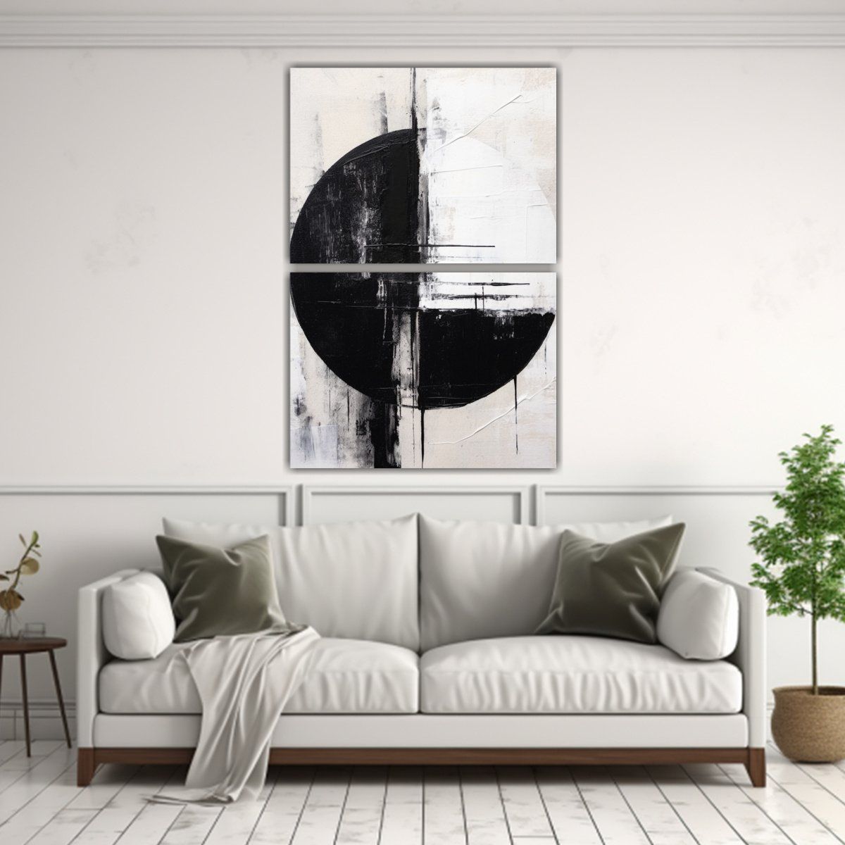 GENERICO - Pinturas Abstractas Celestiales De Líneas Finas 45x60 Cm