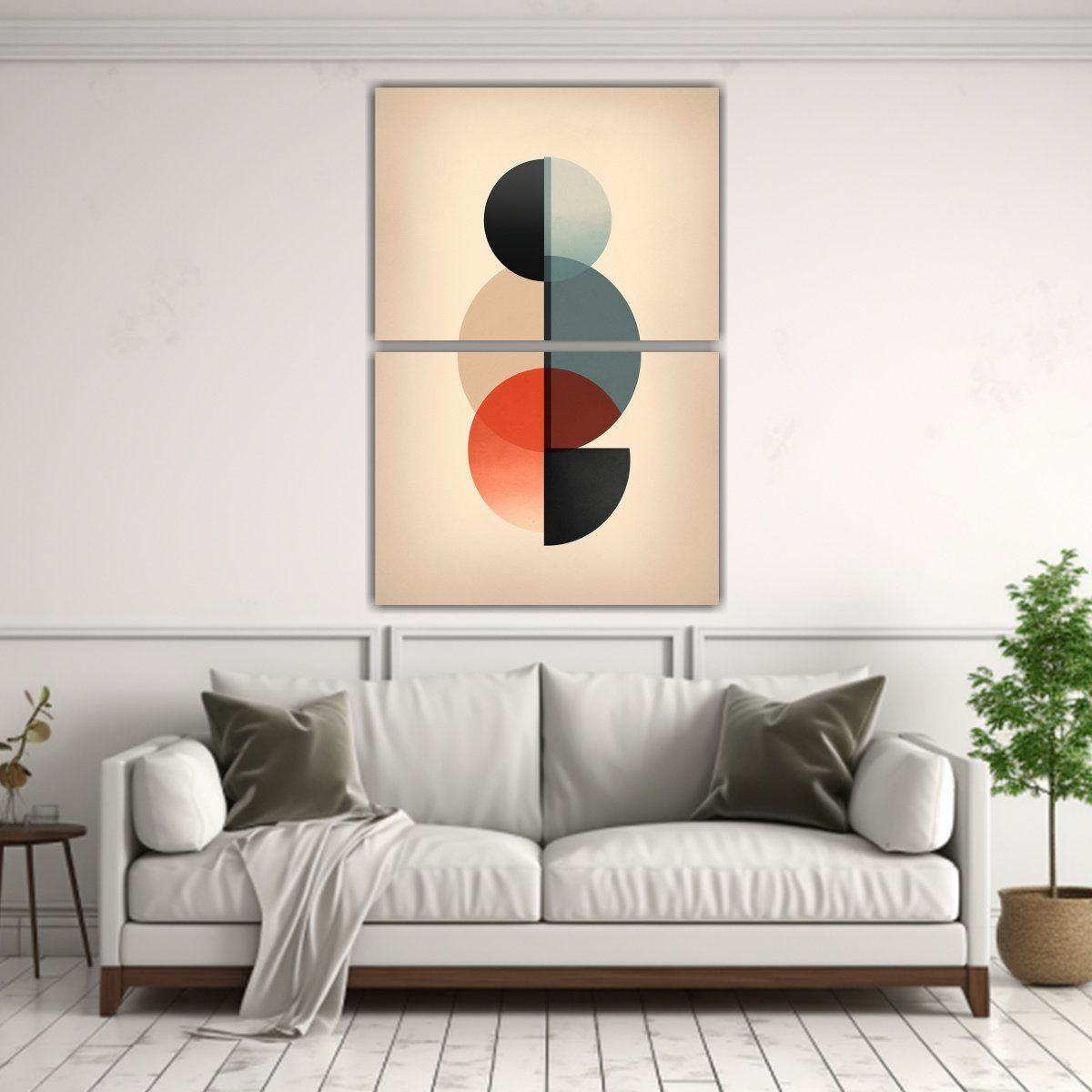 GENERICO - Pinturas Abstractas Minimalistas Expresión 45x60 Cm