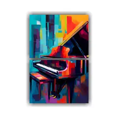 GENERICO - Cuadro Alegre De Un Colorido Piano Frente A Un 45x60 Cm