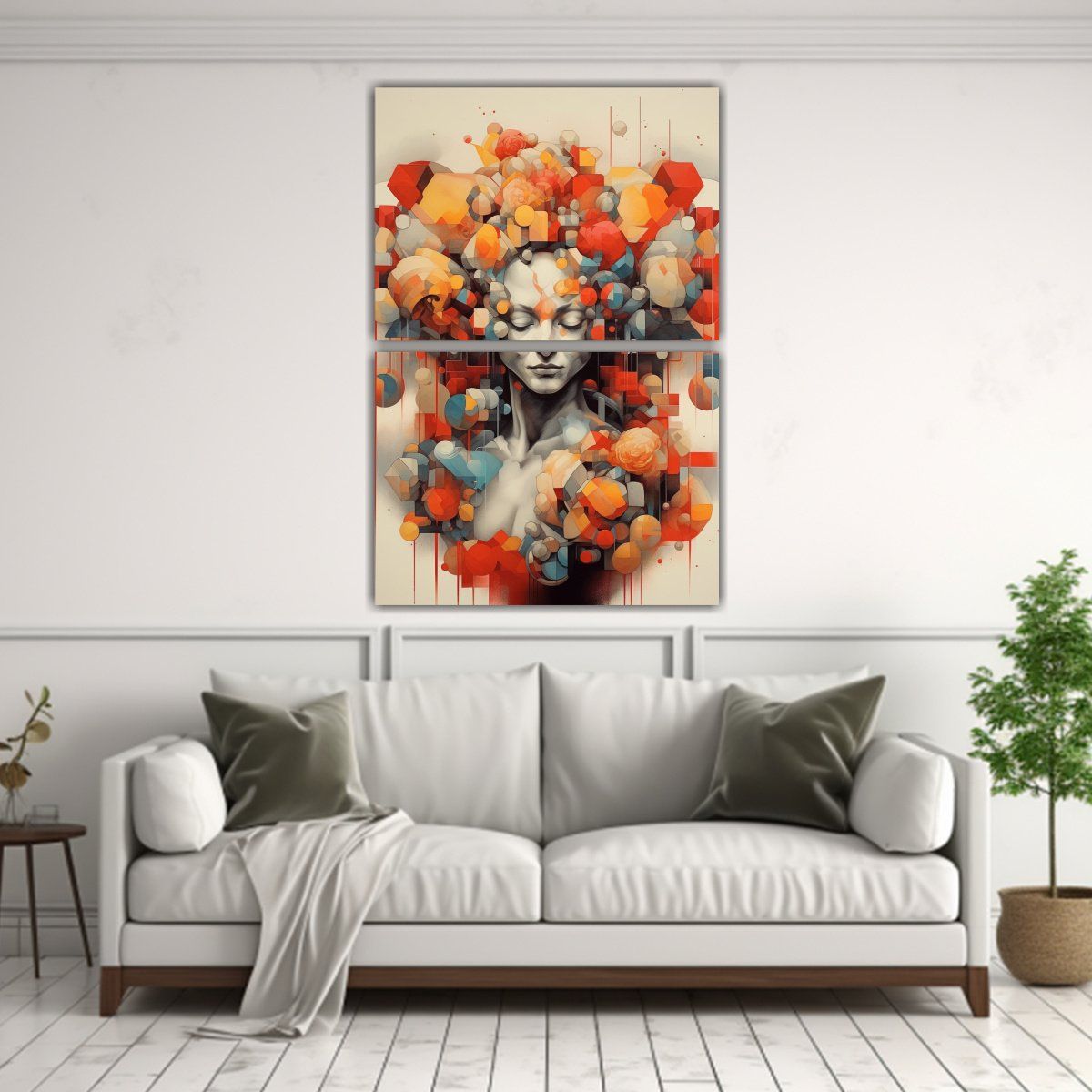 GENERICO - Cuadros Impresos Para Sala Con Colores 45x60 Cm
