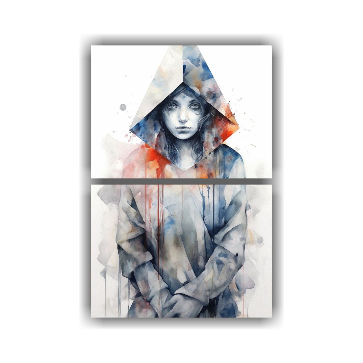 GENERICO - Pinturas Decorativas De Tela Acuarela Cryptid Y 45x60 Cm