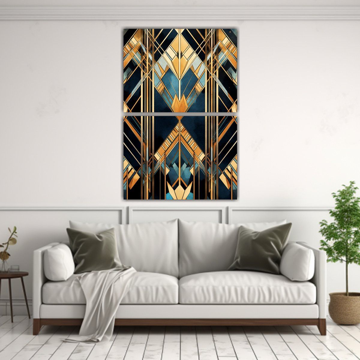 GENERICO - Cuadro Espectacular Abstracto Inspirado En El Art 40x60 Cm