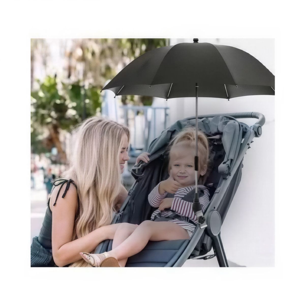 MOVI - Sombrilla con Filtro UV para Coche de Bebé Ajustable
