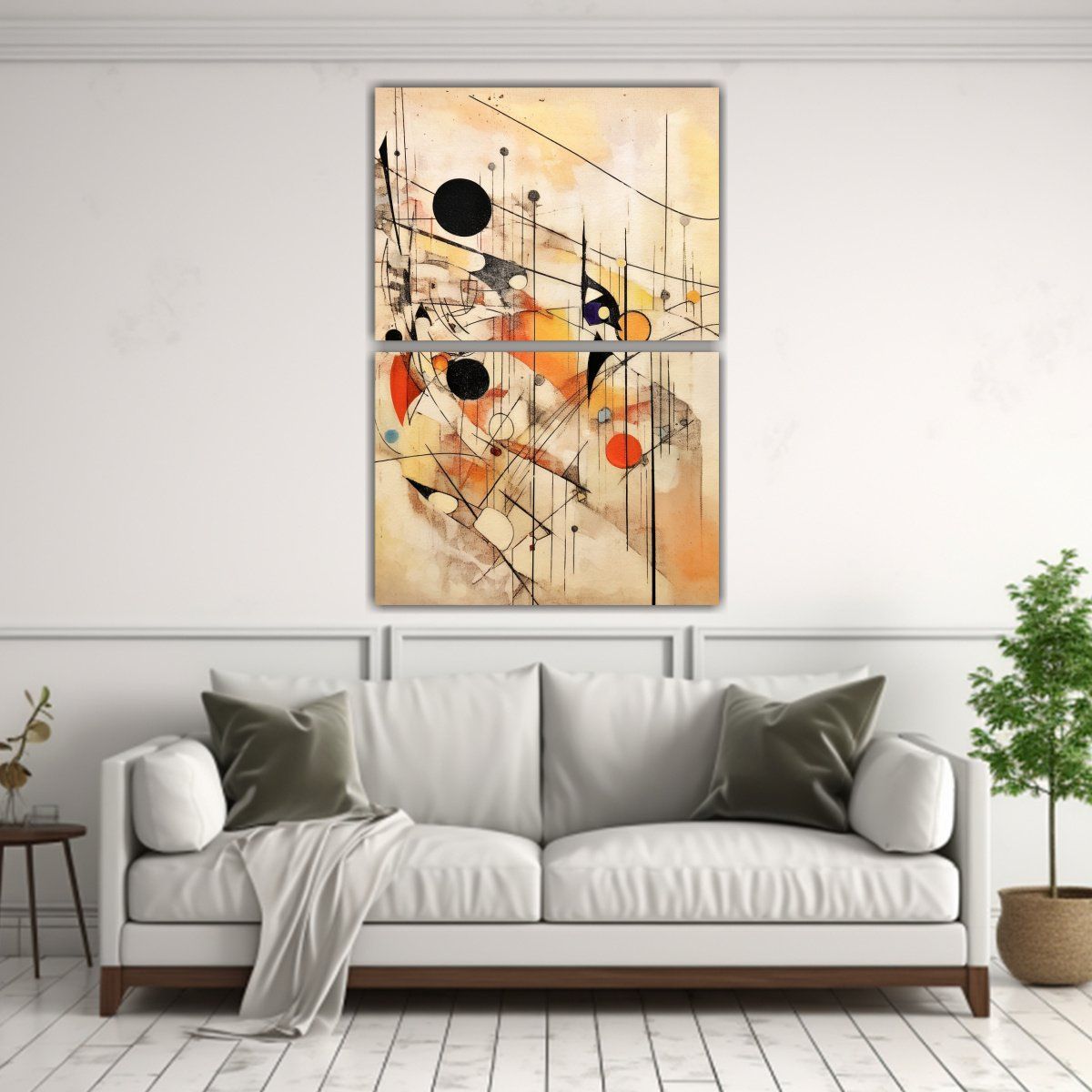 GENERICO - Pintura De Arte Callejero Vintage Con Líneas Y 40x60 Cm