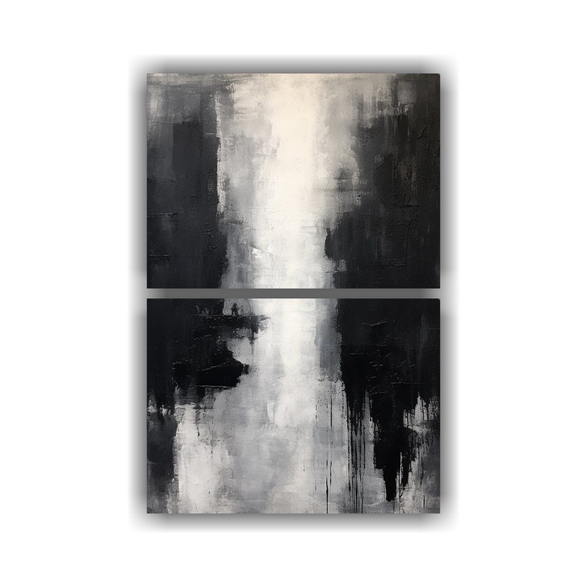 GENERICO - Díptico Arte Moderno Abstracto Composición De 45x60 Cm