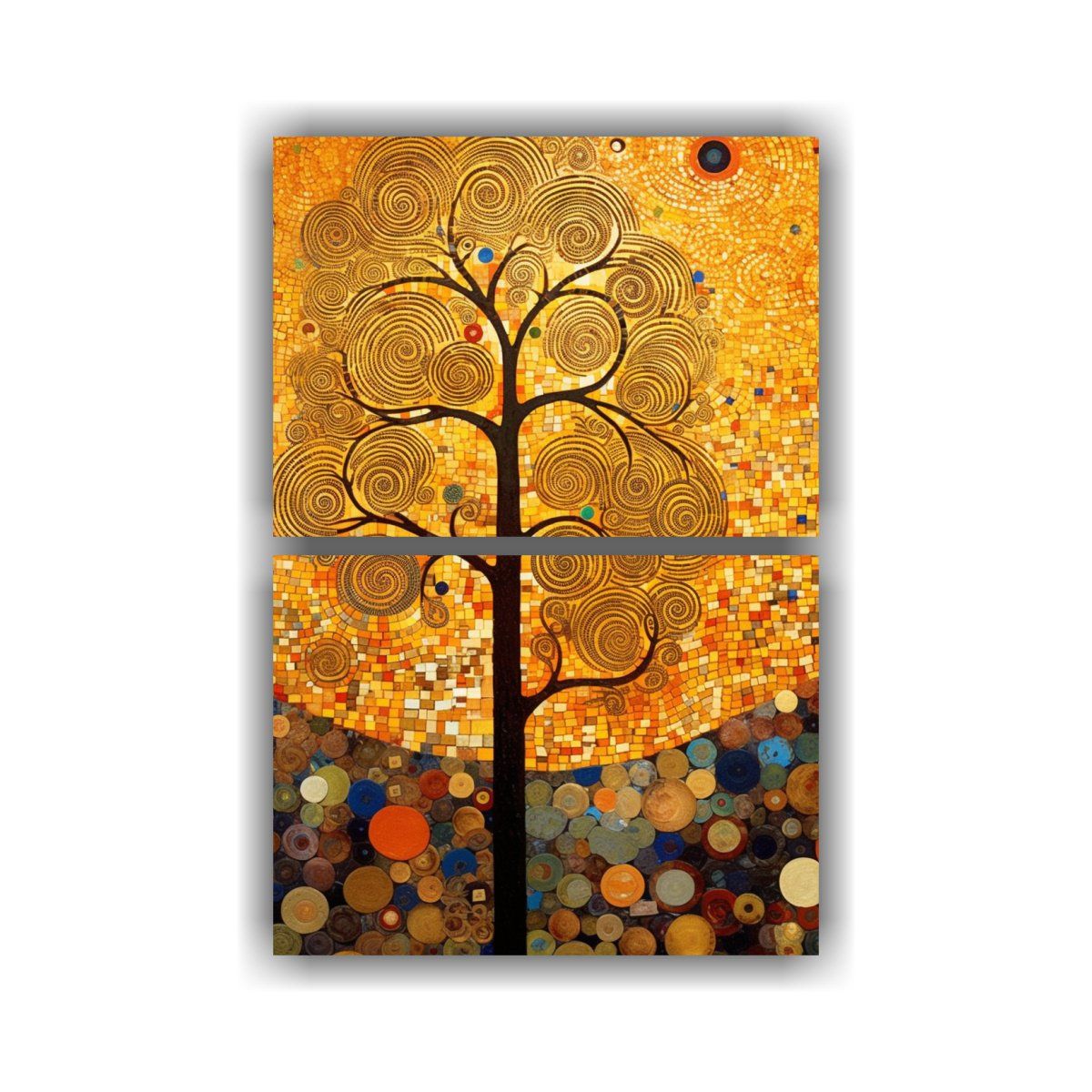GENERICO - Pinturas De Decoración De árbol De La Vida Con 45x60 Cm