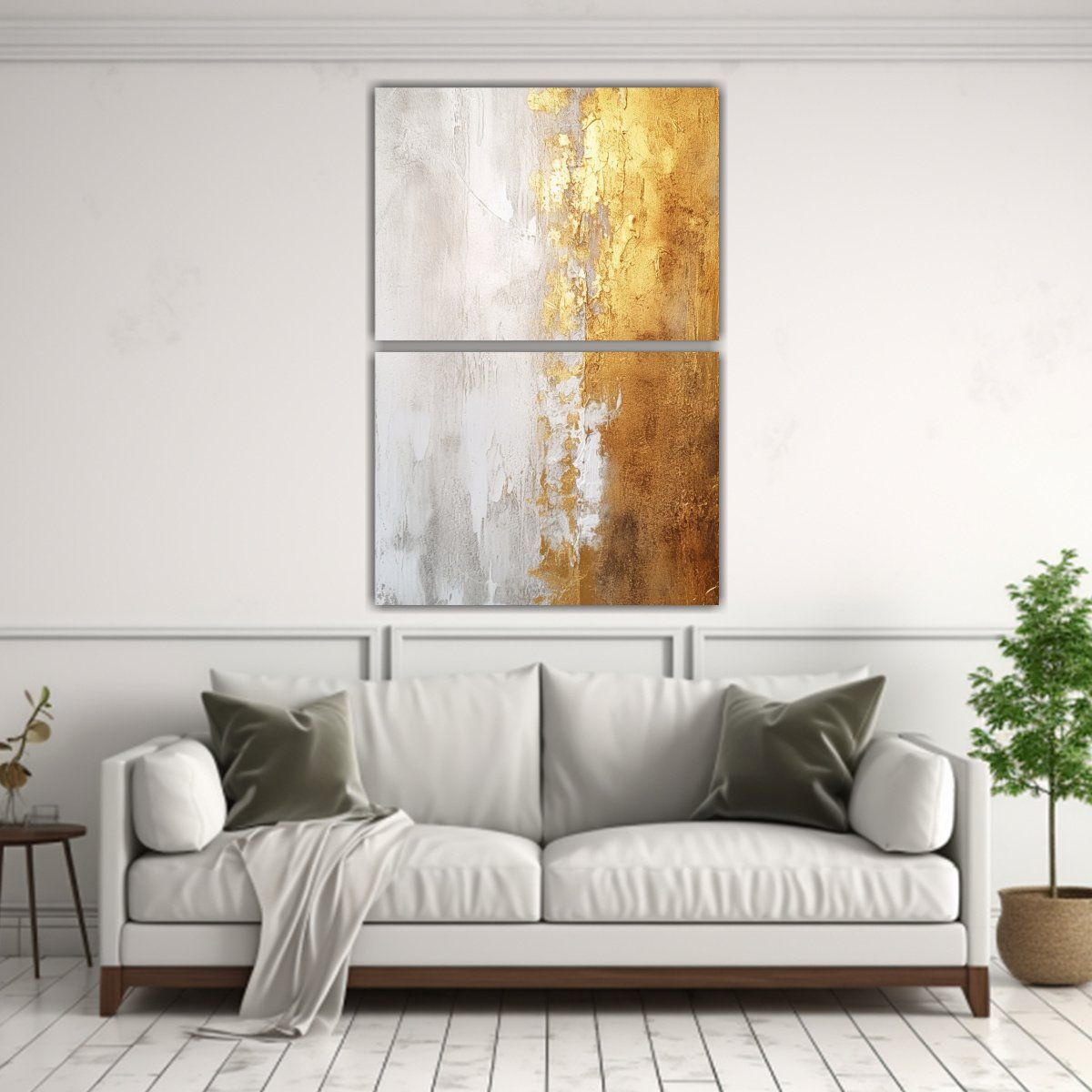 GENERICO - Diptico Abstracción Belleza Natural Nikolin Arte 40x60 Cm