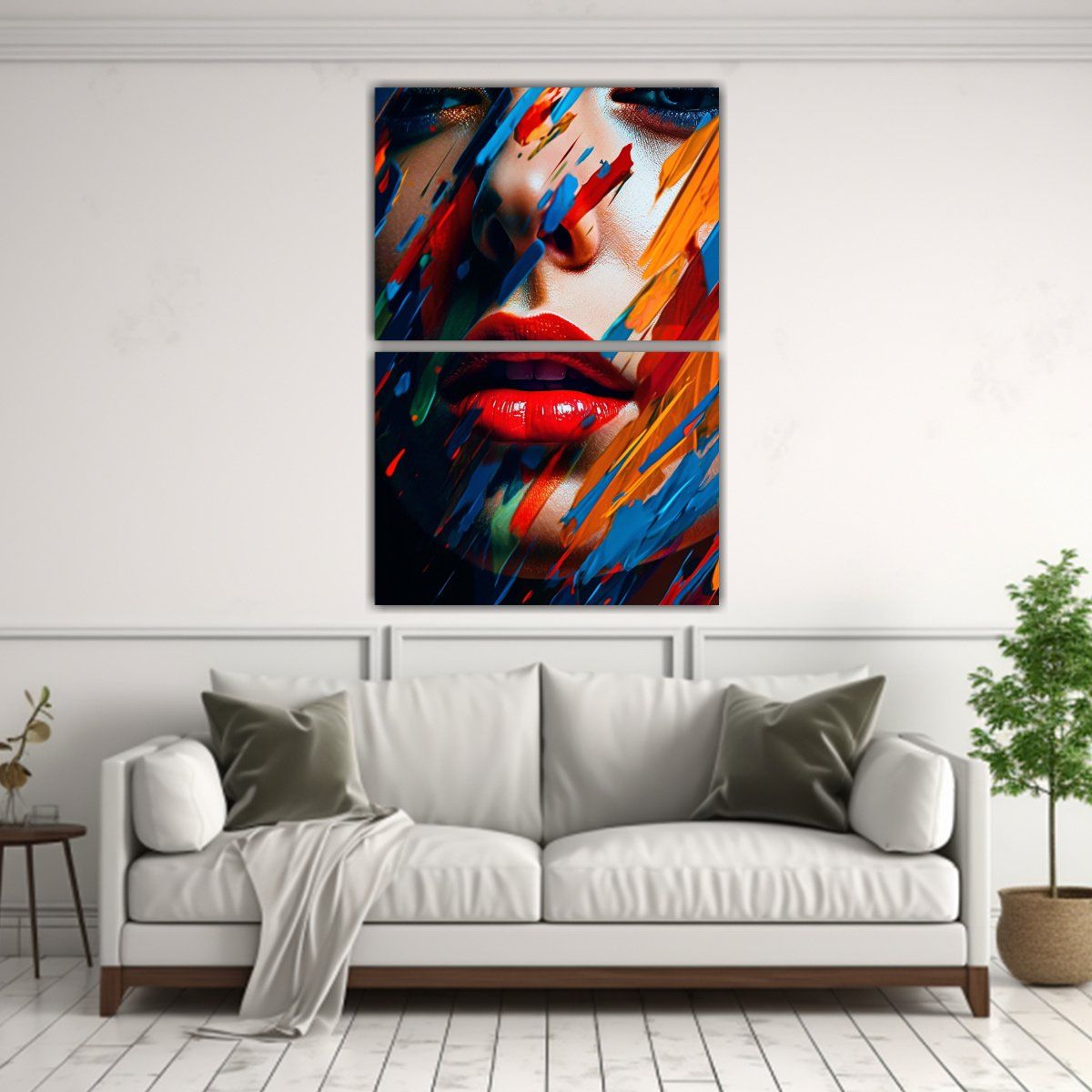 GENERICO - Díptico Imagen Elegancia Arte Con Deslumbrante 40x60 Cm