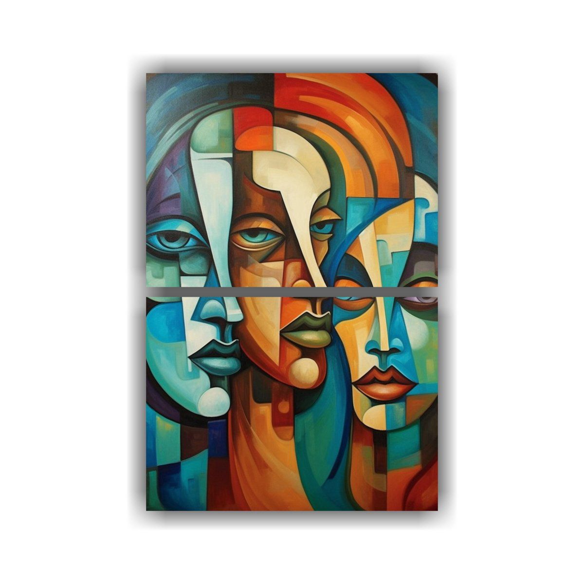 GENERICO - Pinturas Inspiradoras De Mujeres Coloridas Con 45x60 Cm