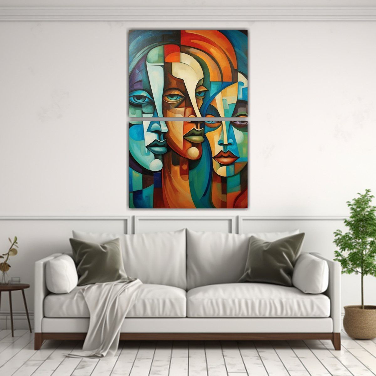 GENERICO - Pinturas Inspiradoras De Mujeres Coloridas Con 45x60 Cm