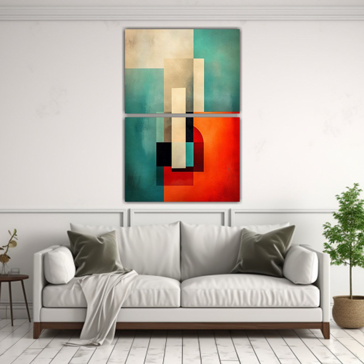 GENERICO - Pinturas Abstractas Minimalistas En Bastidor De 45x60 Cm