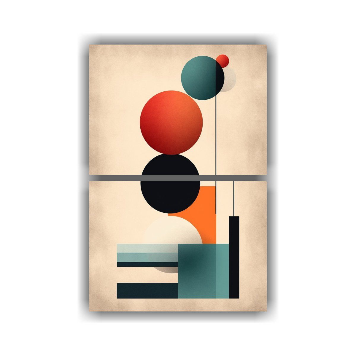 GENERICO - Cuadros Contemporáneos Abstractos De Estrellas 40x60 Cm