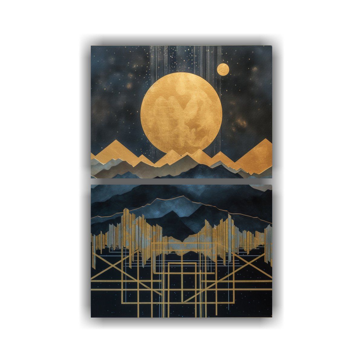 GENERICO - Cuadro Moderno Con Detalles Intrincados En Negro 45x60 Cm