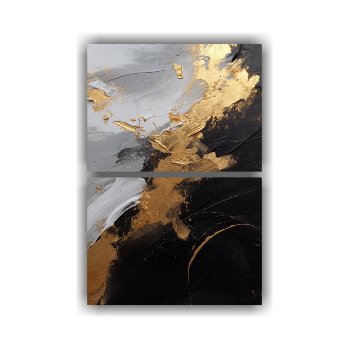 GENERICO - Pintura Contemporánea Minimalista En Blanco Y 40x60 Cm