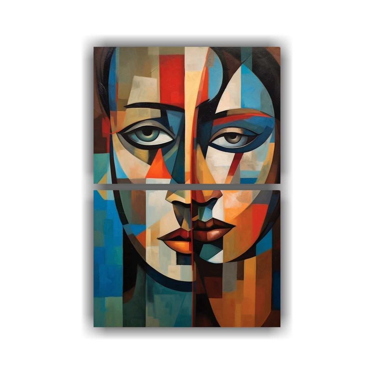 GENERICO - Dos Telas En Bastidor Decorativo Elegancia 40x60 Cm