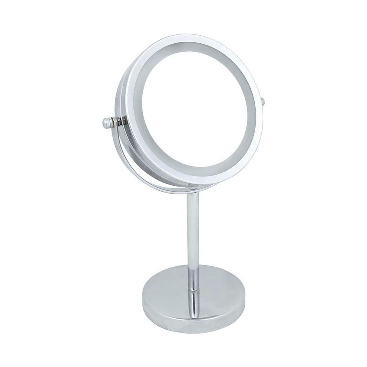 GENERICO - Espejo para maquillaje con luz led 30cm cromado Mor