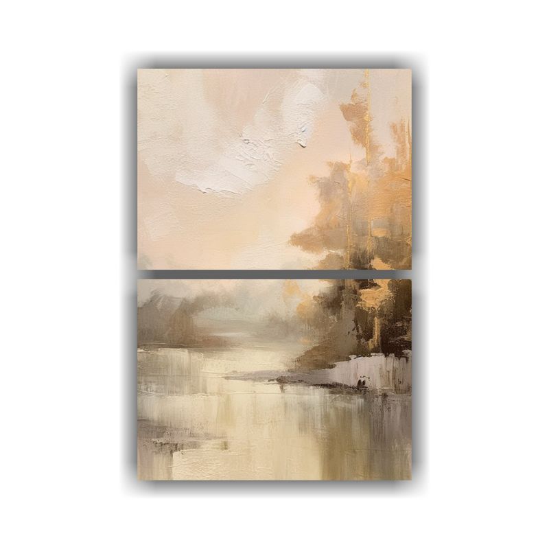 GENERICO - Cuadro Patron Intenso Impactante Paisaje 45x60 Cm