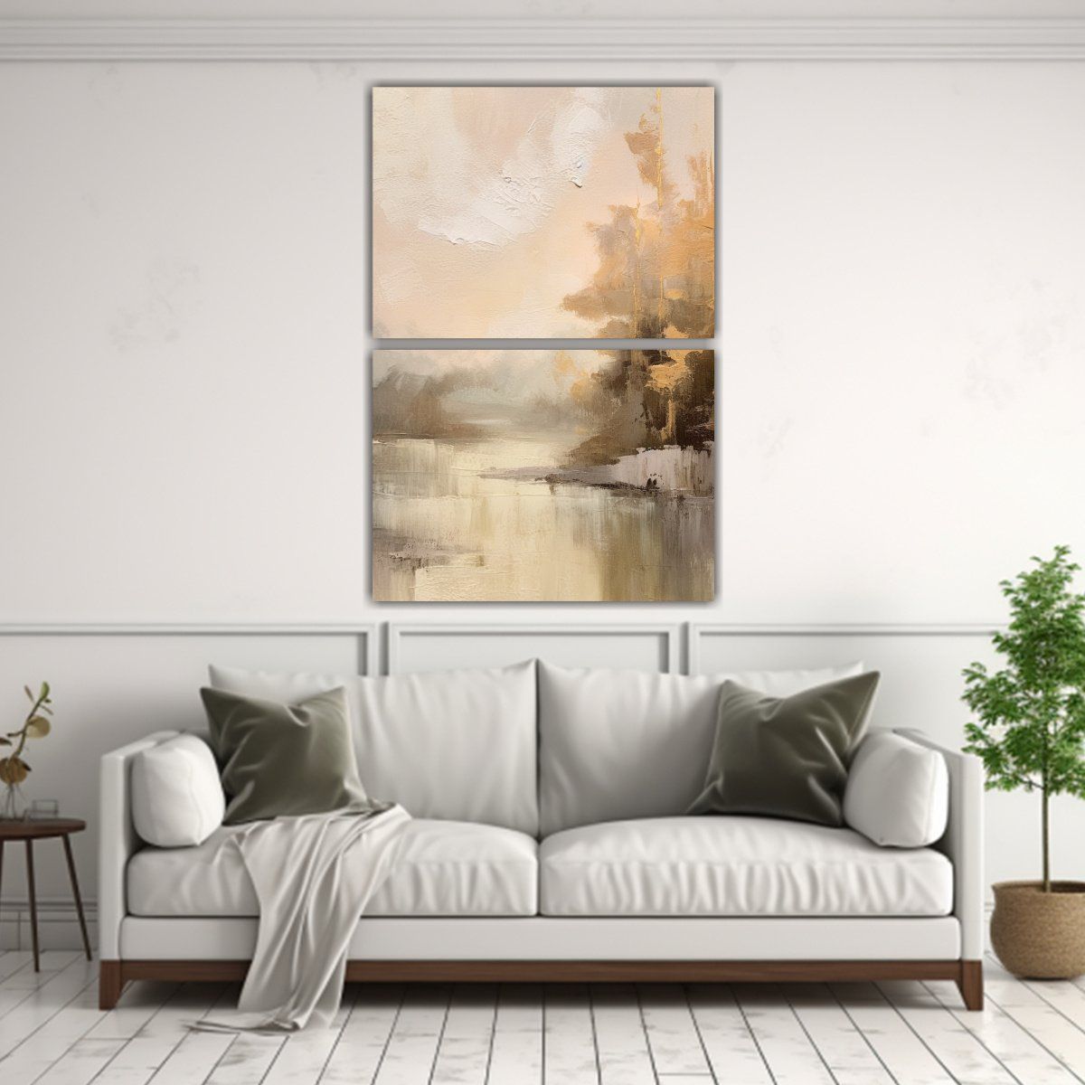 GENERICO - Cuadro Patron Intenso Impactante Paisaje 45x60 Cm