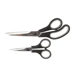 GENERICO - Tijeras multiuso 2 unidades 24 + 13.9 cm Mor