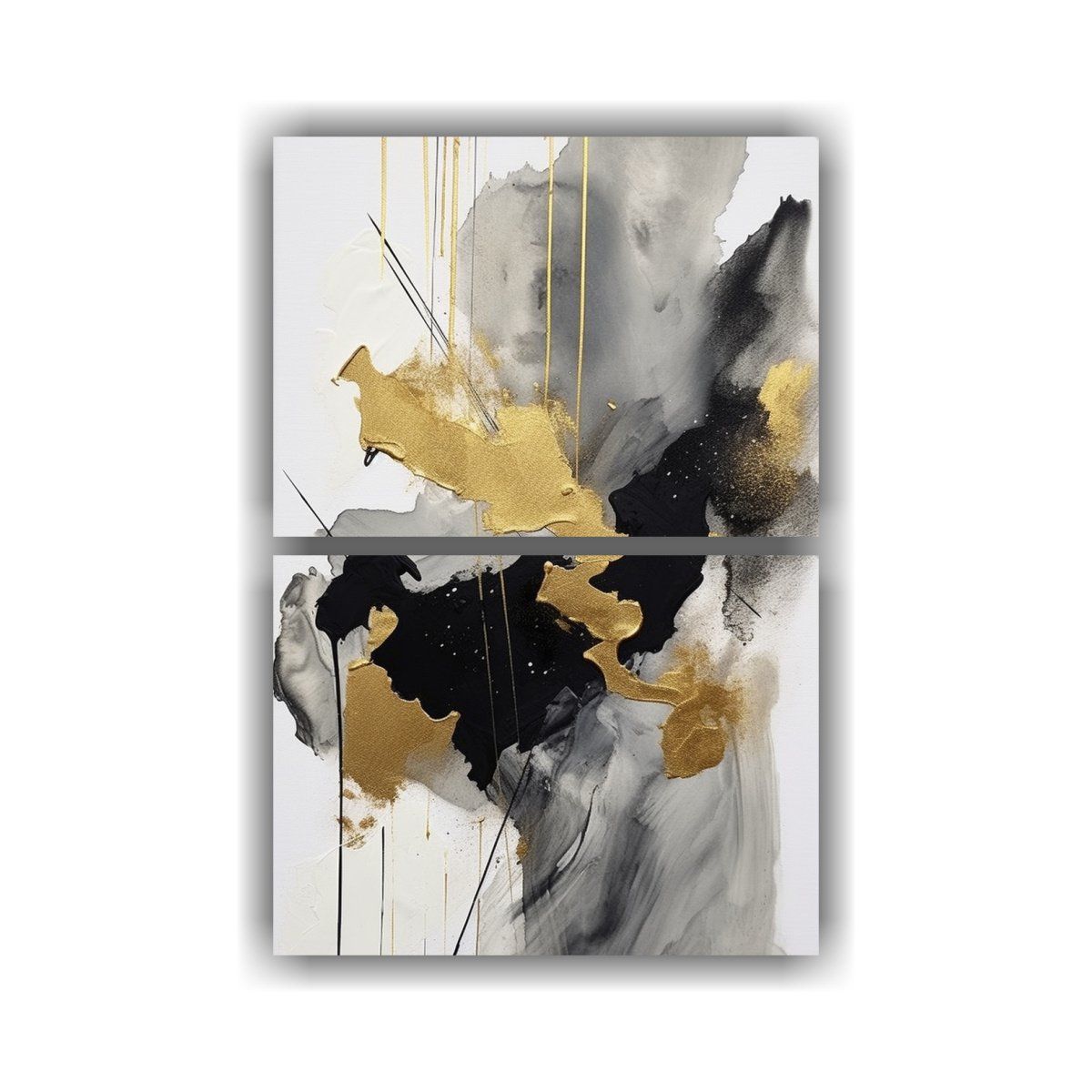 GENERICO - Cuadro Decorativo De Pared Con Textura Blanca 45x60 Cm