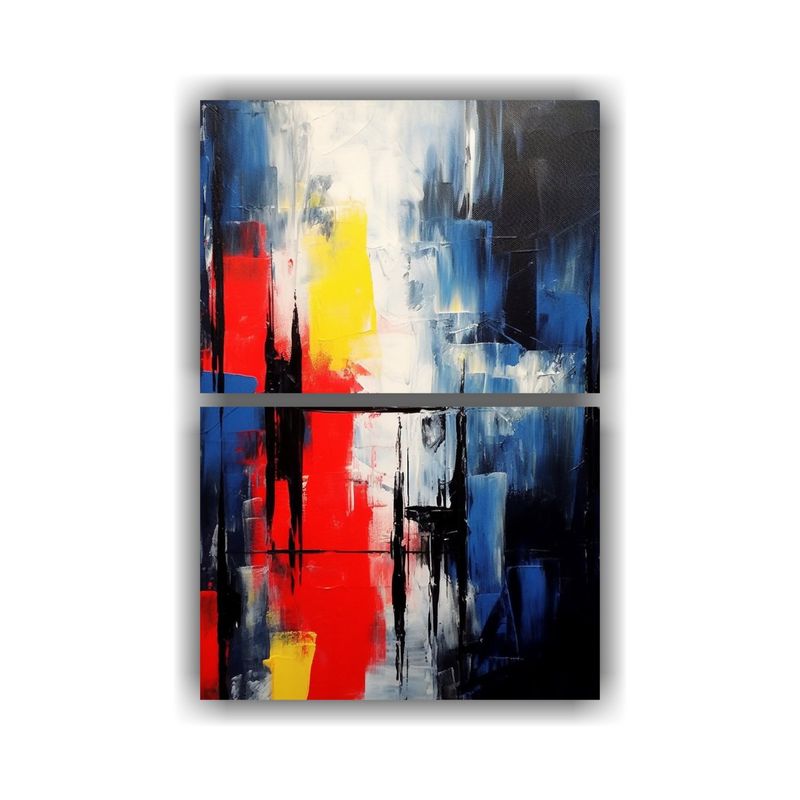 GENERICO - Pinturas De Pared Abstractas Contemporáneas En 45x60 Cm