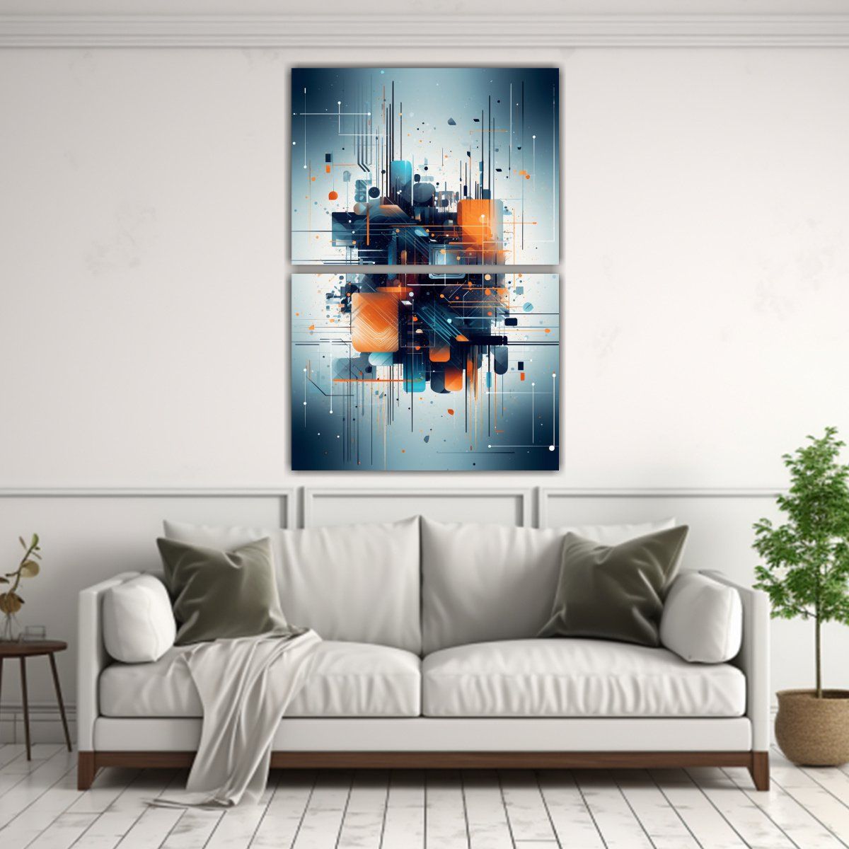 GENERICO - Cuadros De Tela Estilo Urbano Diseño Claro 40x60 Cm