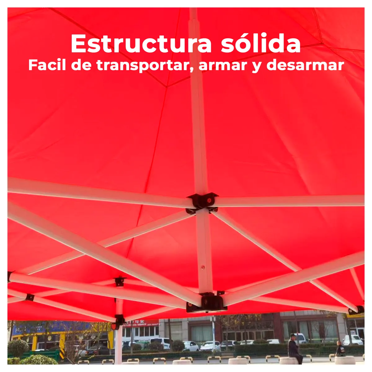GLOBAL LATIN GROUP - Toldo Plegable 3x3 Reforzado Tubo 4cm Impermeable