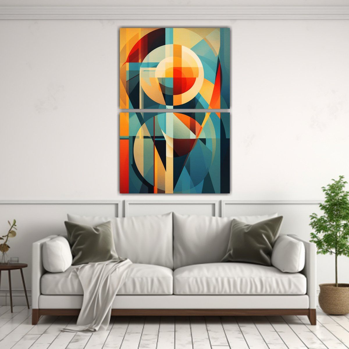 GENERICO - Pinturas Abstractas Intensas Con Paleta De 40x60 Cm