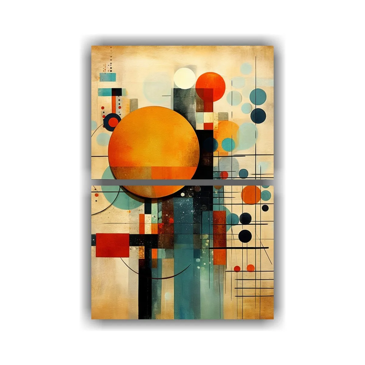 GENERICO - Cuadros Decorativos Abstractos Actuales Estilo 40x60 Cm