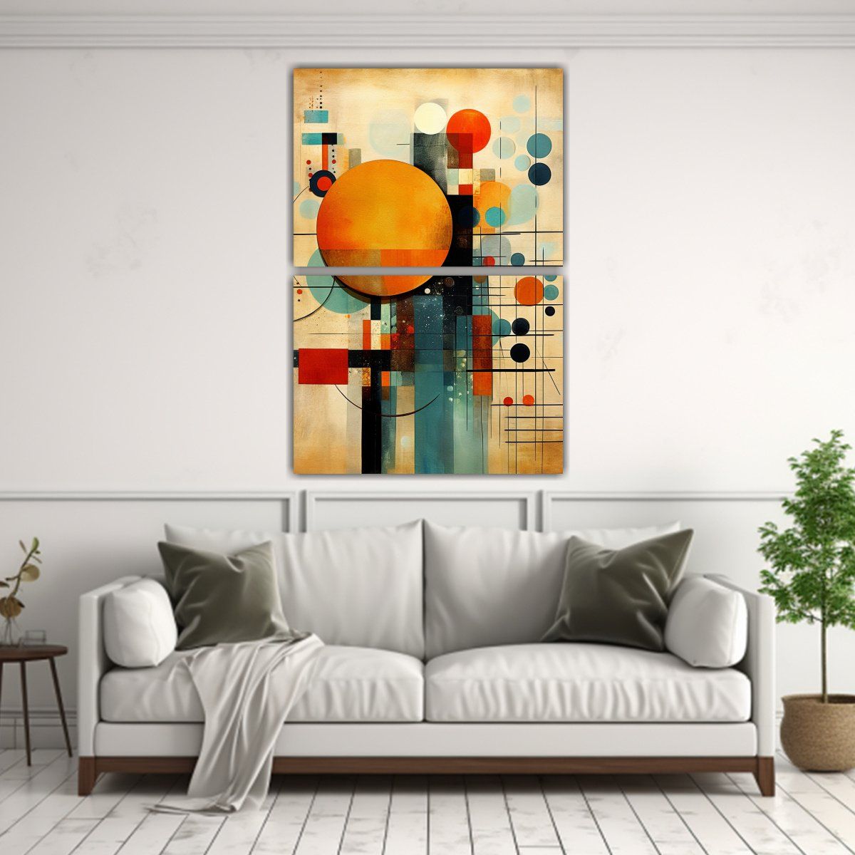 GENERICO - Cuadros Decorativos Abstractos Actuales Estilo 40x60 Cm