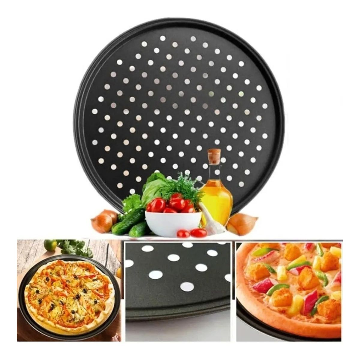 GENERICO - Base Pizza Molde Pizzas Profesional Antiadherente 29cm