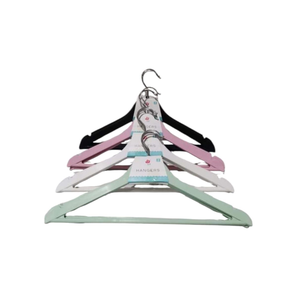 GENERICO - Pack 3 Ganchos Colgadores de Plástico 42cm Gms