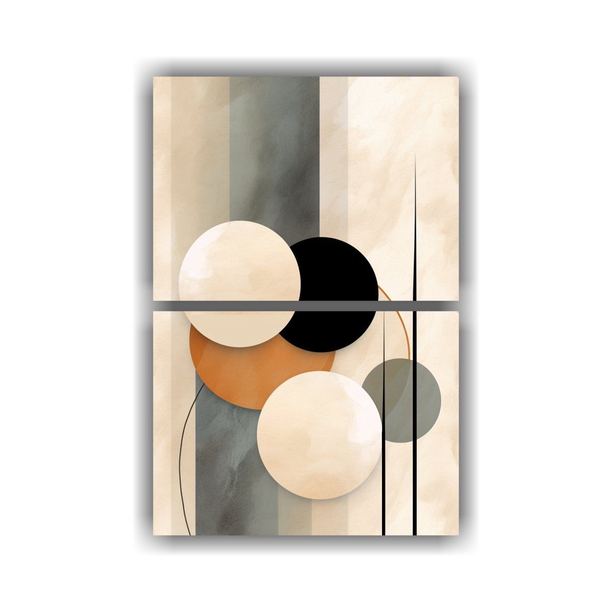 GENERICO - Composiciones Galería Arte Elegante De Diseño 45x60 Cm