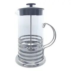 GENERICO - Cafetera Francesa Metal Prensa Manual 600ml