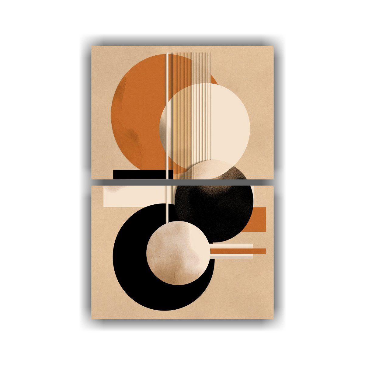 GENERICO - Pintura En Blanco Y Negro Estilo Galería 45x60 Cm