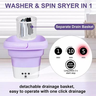 Imagen 2 del producto Mini Lavadora Portatil Plegable