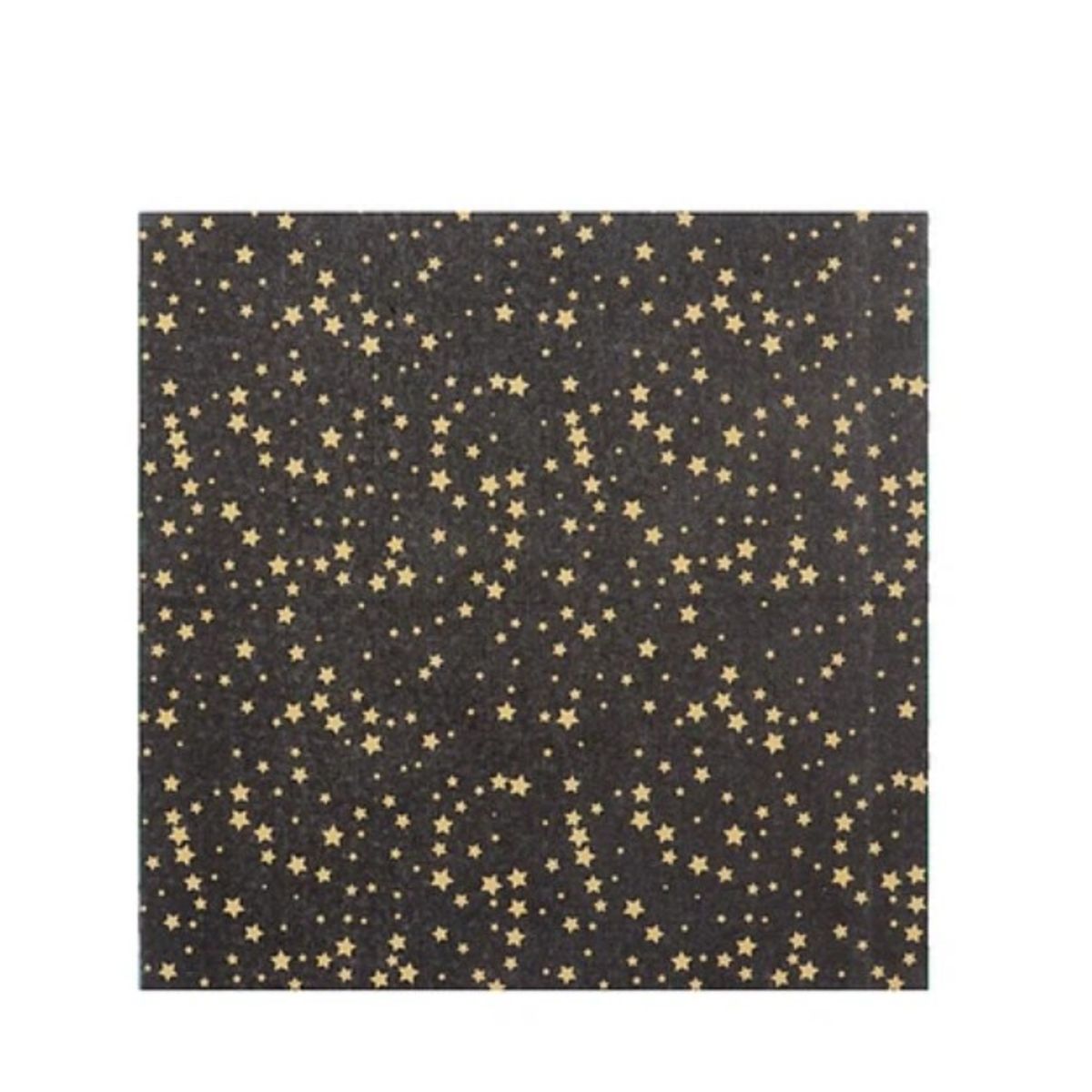 GENERICO - Servilletas De Papel Negras Con Estrellas 33X33Cm 16Pcs