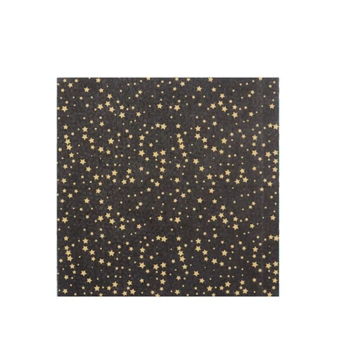 GENERICO - Servilletas De Papel Negras Con Estrellas 33X33Cm 16Pcs