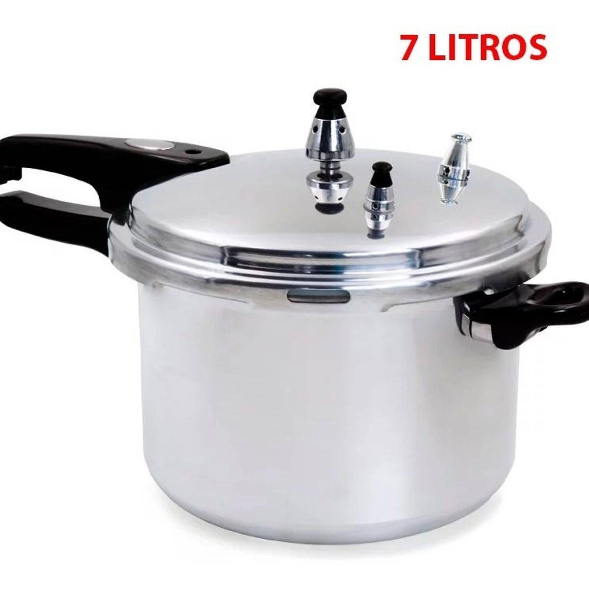 GENERICO - Olla A Presión De 7 Litros Aluminio Plateada