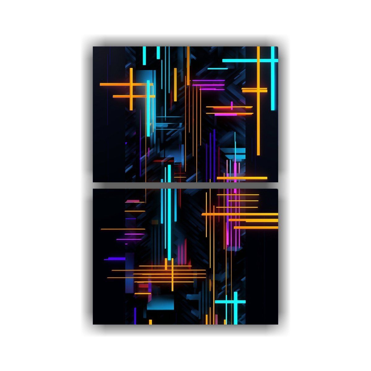 GENERICO - Diseño Móvil Abstracto Con Fusión De Colores 45x60 Cm