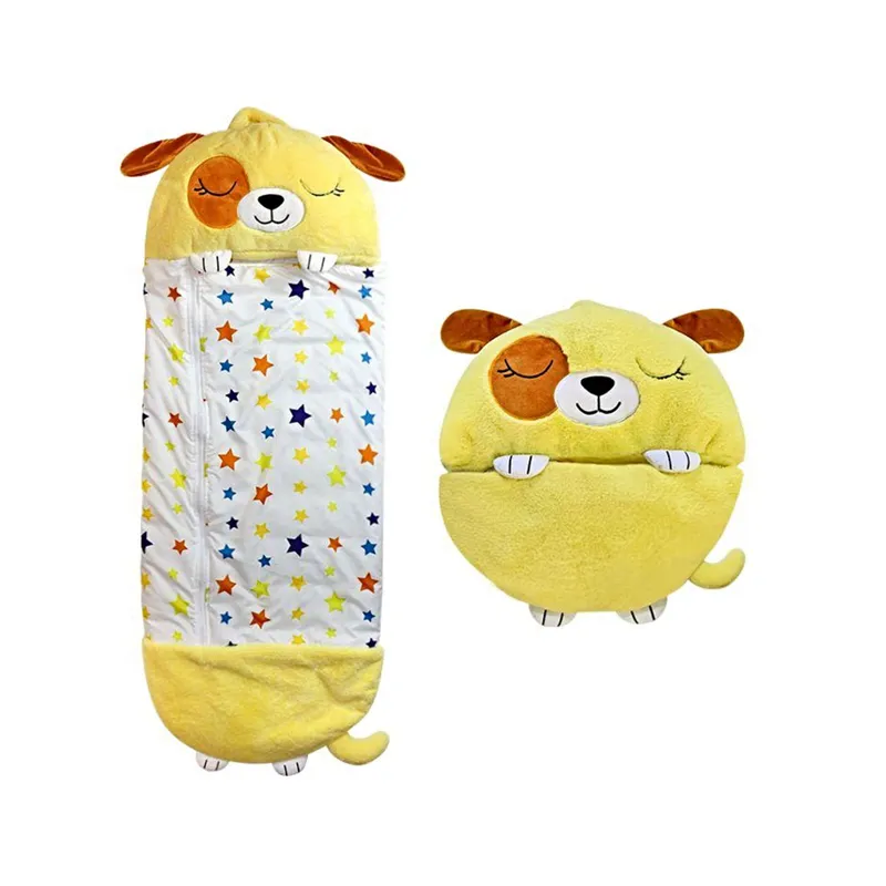 GENERICO - SACO PARA DORMIR PARA NIÑO O NIÑA PERRO AMARILLO