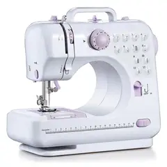 GENERICO - Máquina Coser Overlock Portátil Pedal Eléctrica 12 Puntos