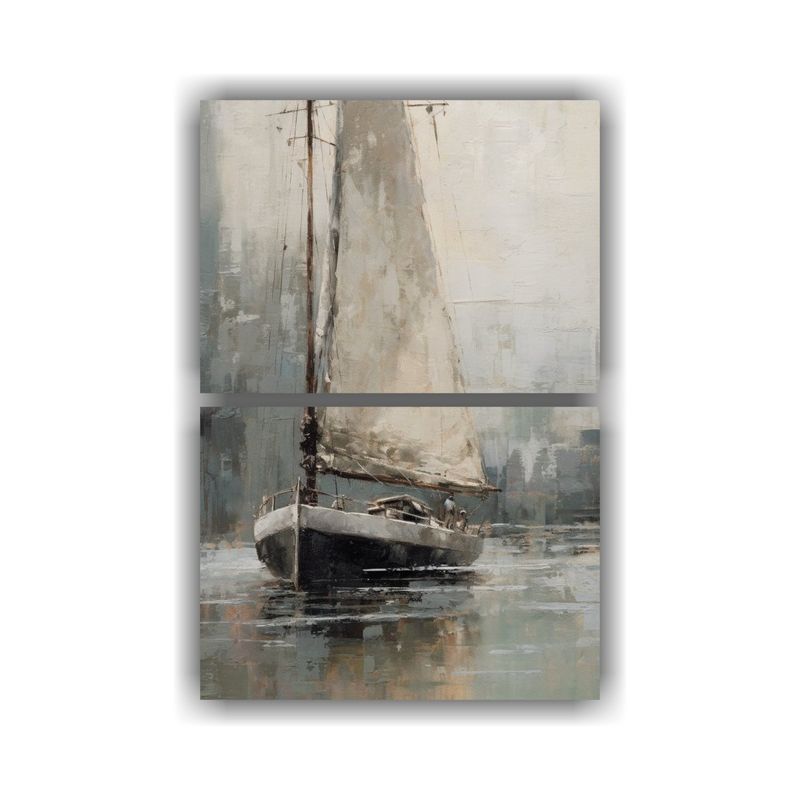GENERICO - Pintura De Un Velero Estilo Jeremy Mann 40x60 Cm