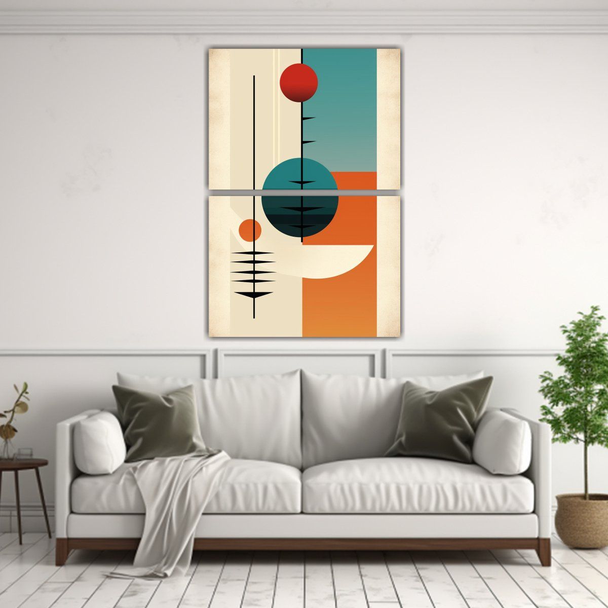 GENERICO - Artes Minimalistas En Lienzo Con Inspiración 40x60 Cm