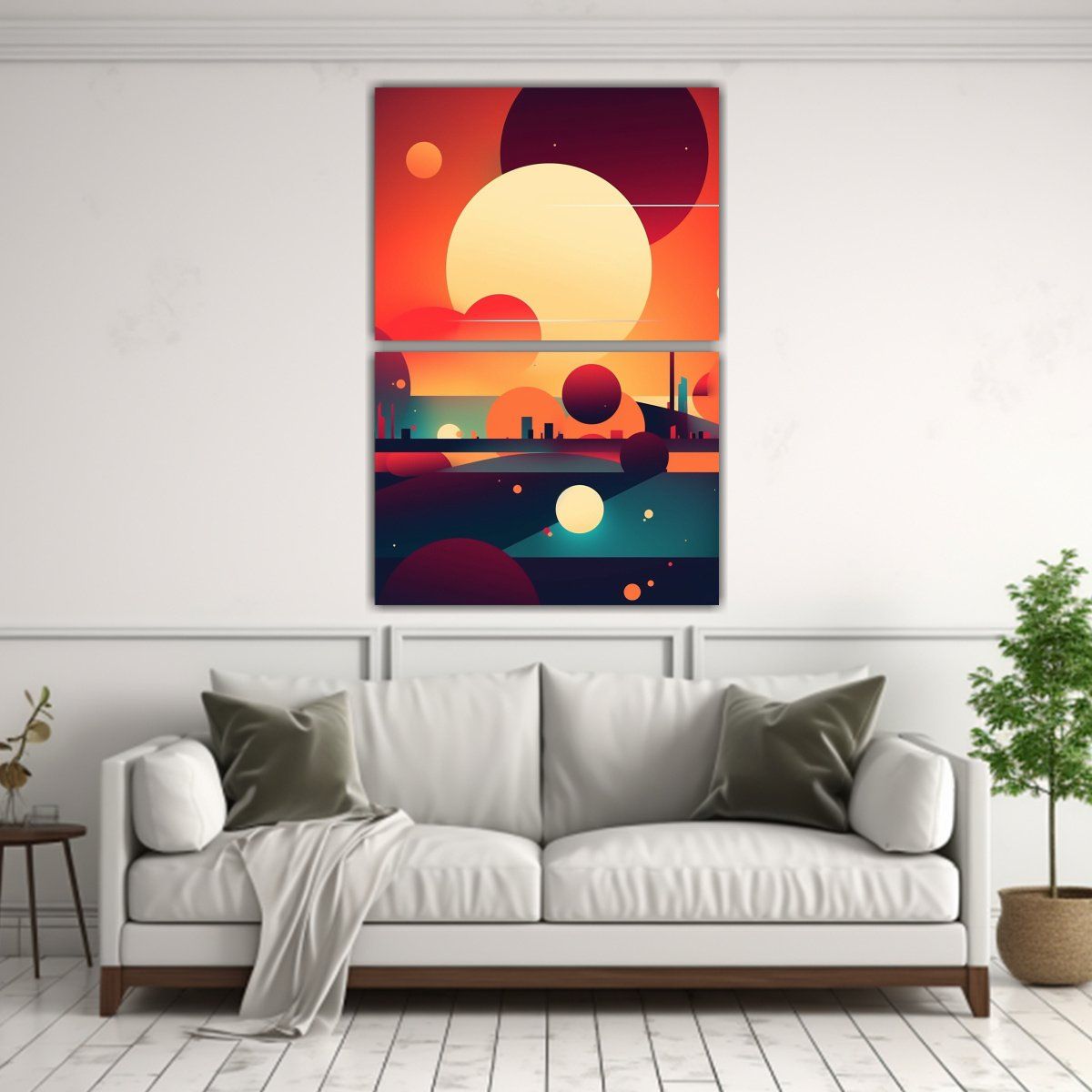 GENERICO - Pinturas Decorativas Abstractas Con Diseños 45x60 Cm