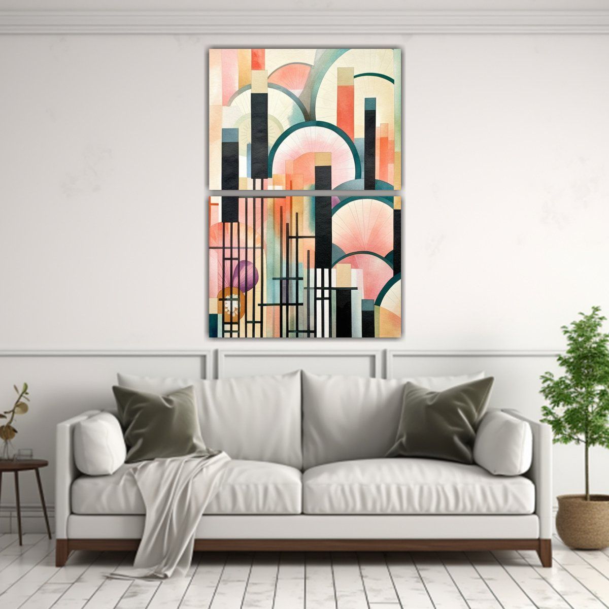 GENERICO - Pinturas Decorativas Con Diseño De Acuarela 40x60 Cm
