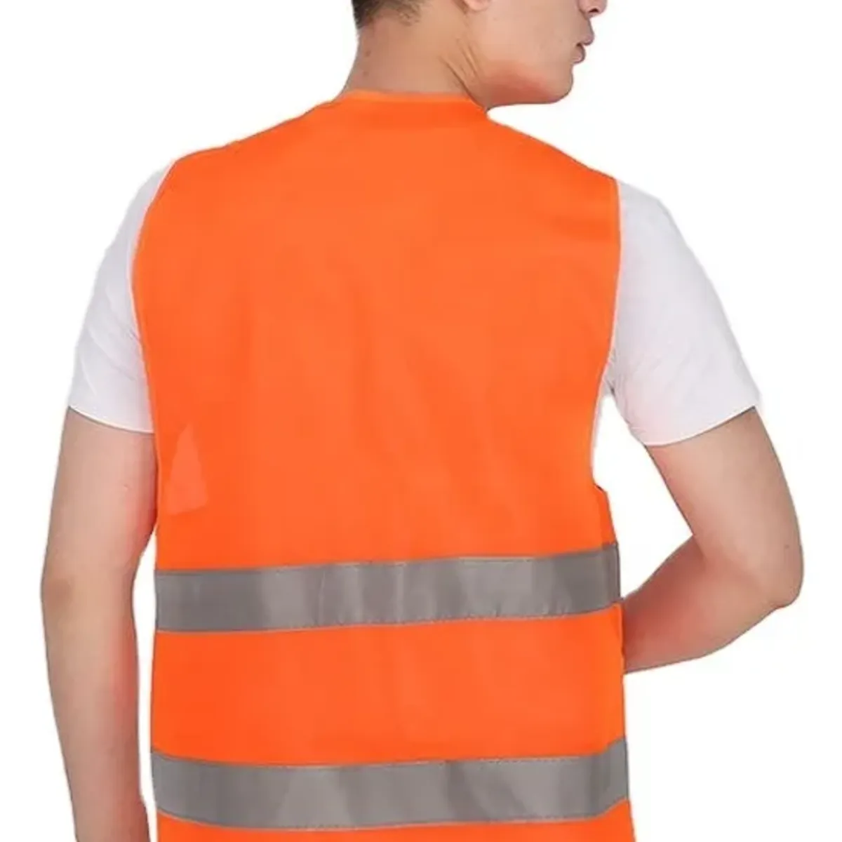 GENERICO - Chaleco Reflectante Con Franjas Talla Xxl