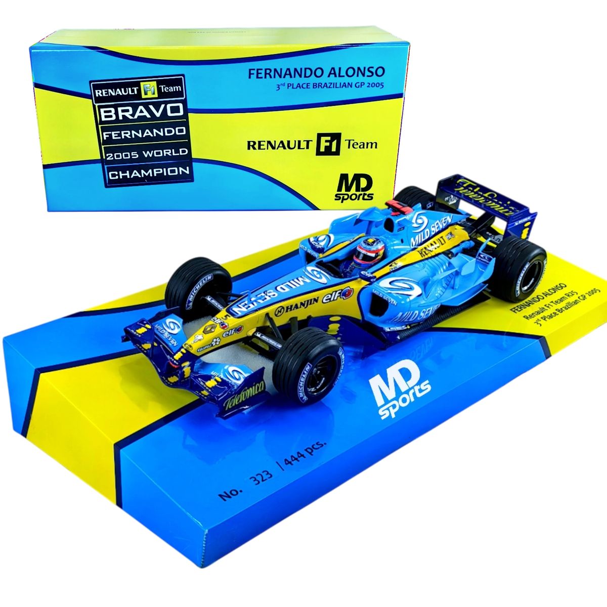 FORMULA 1 - Auto F1 Renault R25 2005 #5 Fernando Alonso Minichamps 1:18